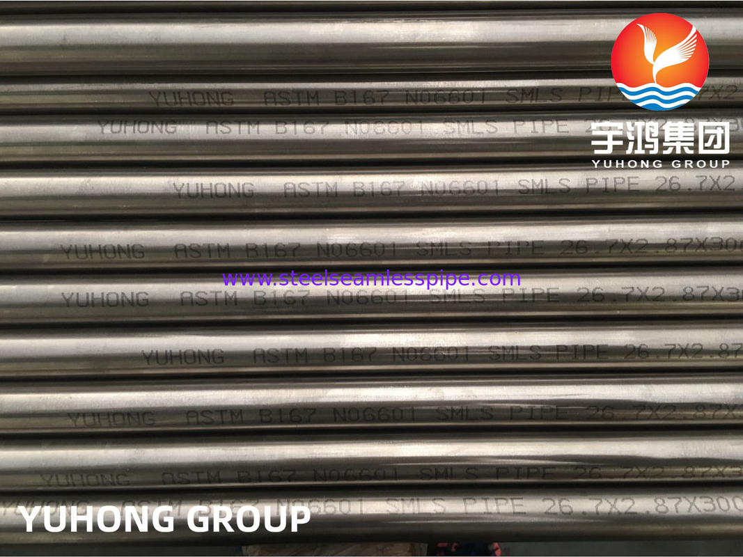 ASTM B167 Inconel 601 N06601 Nickel Alloy Seamless Pipe Cold Worked