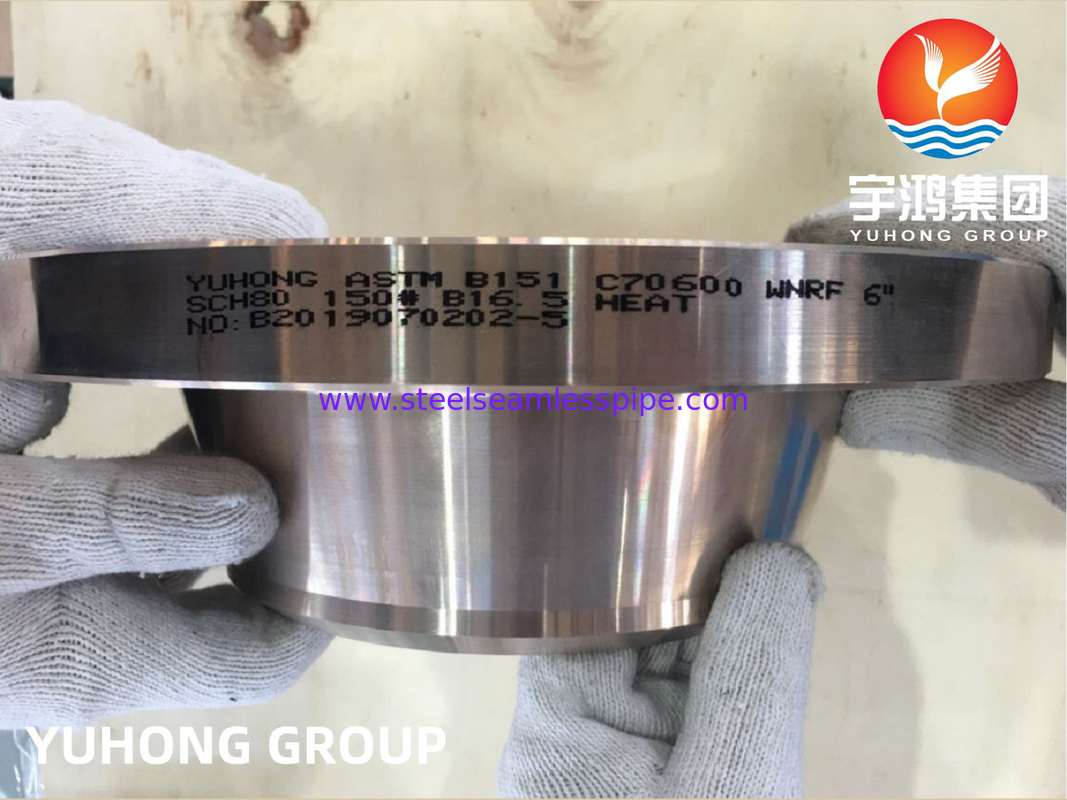 ASTM B151 C70600 2.0872 Cu-Ni Alloy Forged Weldneck Flange RF B16.5