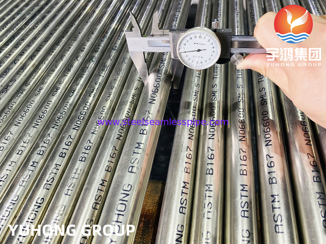 nuclear reactor Used Tube ASTM B167 Inconel 600 / UNS N06600 Seamless Type