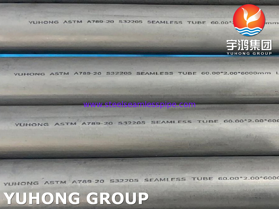 Duplex Stainless Steel Seamless PipeASTM A789 UNS32205  Oil Gas Marine