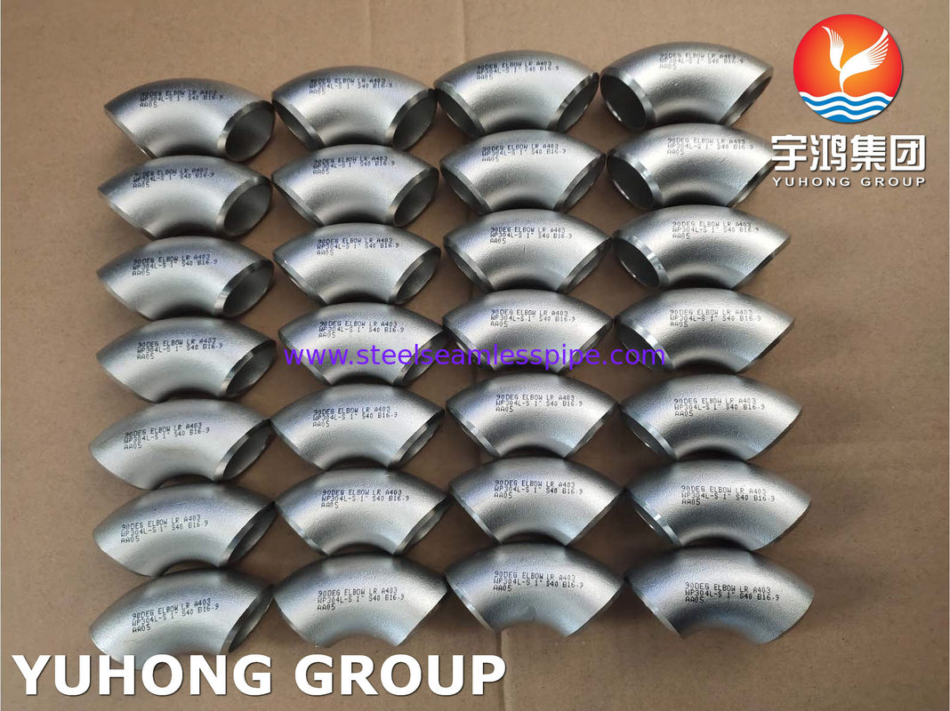 Stainless Steel Butt Welded Fitting 45DEG 90DEG 180DEG ELBOW LR SR WP304 WP304L WP316L 1/2" to 60" ASME B16.9