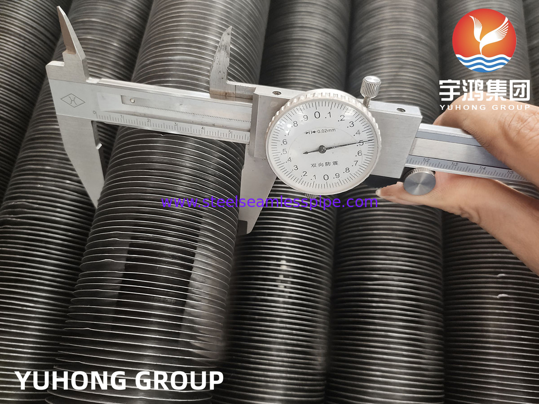 A192 A179 A210 Carbon steel Seamless Fin Tube Boiler Air Cooler Heat Exchanger Extruded  Solid Type  Embeded Fin Tube