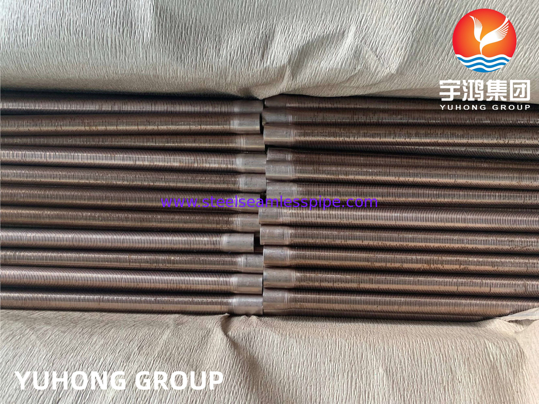 ASTM B111 C70600  CuNi 90/10 Heat Exchanger Fin Tube Extruded Tube 25.4MM 1"  Copper  Finned Tube for Heat Transfer