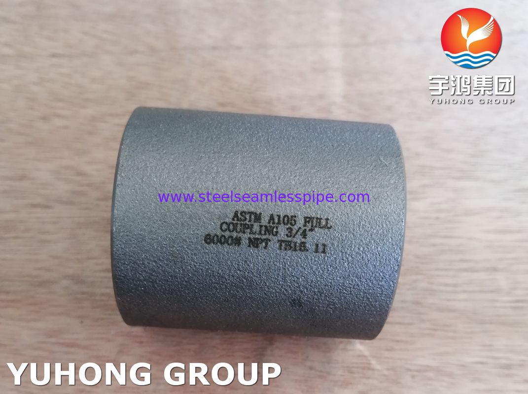 A105 Threaded (NPT/BSPT) Coupling ASME B16.11, Carbon Steel Forged fitting for Oil & gas pipelines