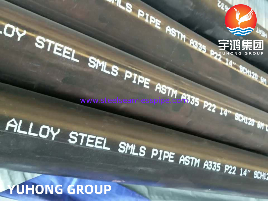 ALLOY STEEL SEAMLESS PIPES A335 P9 P91 P11 P22  10'' SCH20,6M LENGTH High Temperature Application for Boiler