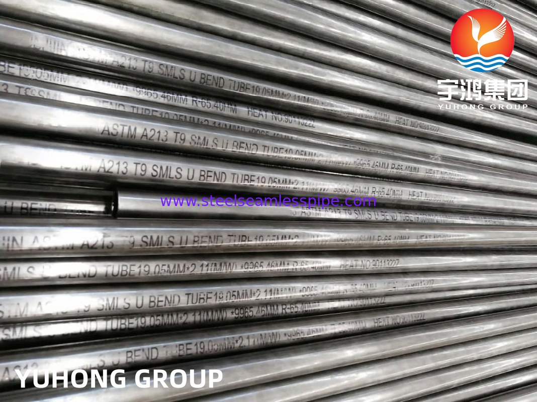 Heat Exchanger Tube, ASTM A213 T9 Alloy Steel Seamless U Bend Tube For Fired Heaters