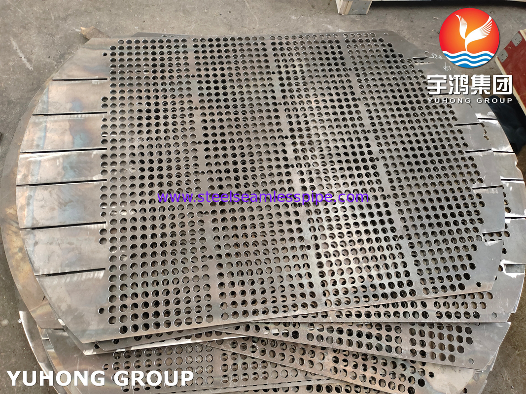 ASTM A266 Gr.2 Carbon Steel Forged Support Plate / Baffle Plate For Heat Exchanger