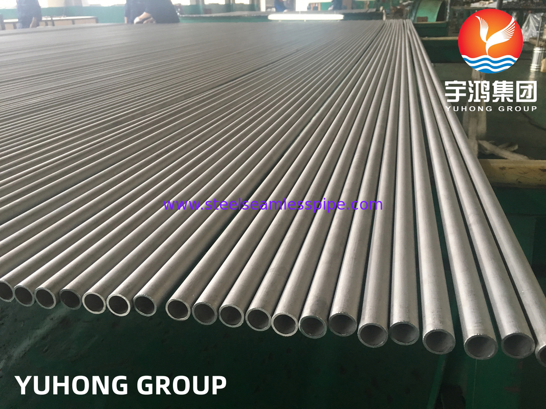 Bright Annealed Stainless Steel Tube TP304, TP347, TP316, TP316L, TP316Ti with Cold Press. Plain End with Plastic Cap