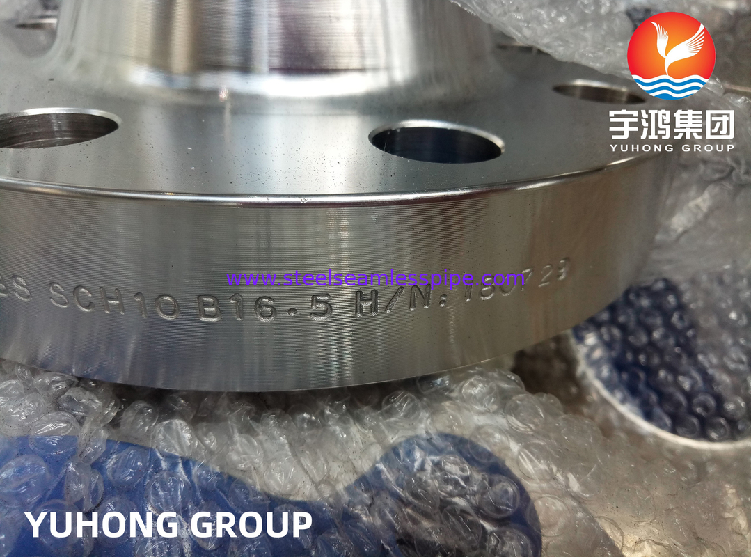 ASTM A182 F347, UNS S34700 Stainless Steel Weld Neck Flange, Raised Face, ASME B16.5
