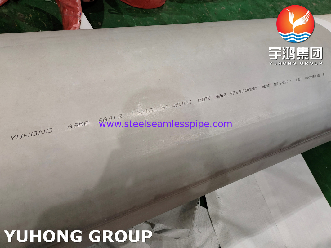 Stainless Steel  Welded Pipe  ASTM A312 TP317L Chemical Equipment Heat resistance