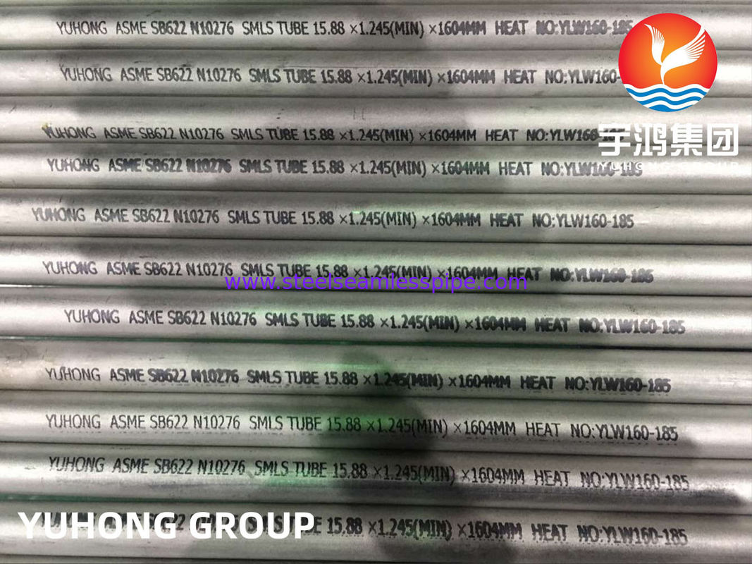 Nickel Alloy Pipe C276 C22 ASME SB622 Nickel Alloy Seamless Tube Oil And Petrochemical Application
