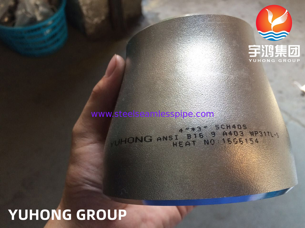 Butt Weld Pipe Fittings ASTM A403 WP317-S Stainless Steel Concentric Reducer ANSI B16.9