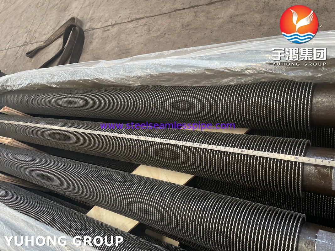 ASTM A335 Gr. P9 Alloy Steel Tube With 11Cr Fins , Serrated Fin Tubes For Fire Furnace