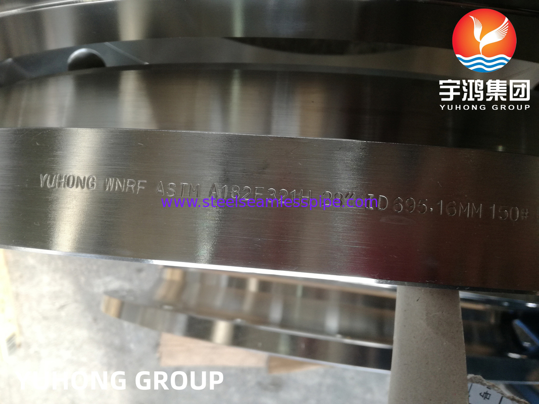 Stainless Steel Flanges ASTM A182 F321H, UNS S32109 Weld Neck Raised Face Flanges B16.47