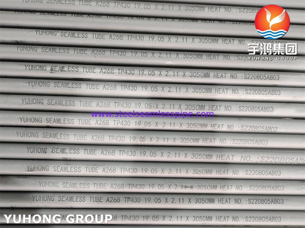ASTM A268 TP430 Ferritic and Martensitic Seamless Cold Drawn Tube For General Service