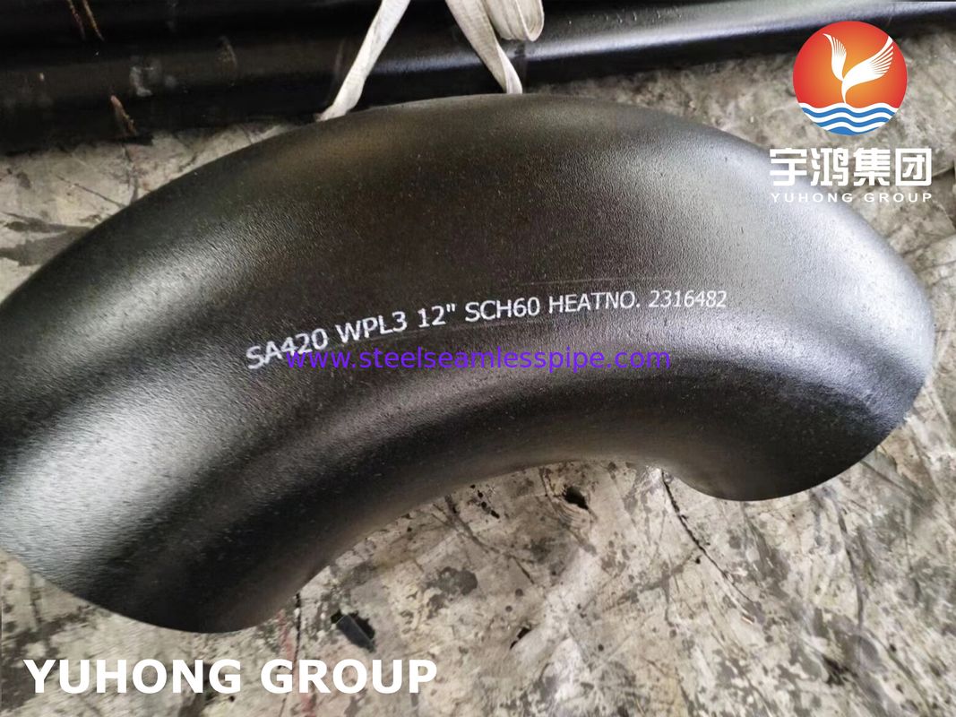 ASTM A420 WPL3 Low Temperature Long Radius Butt Weld Elbow Steel Fitting