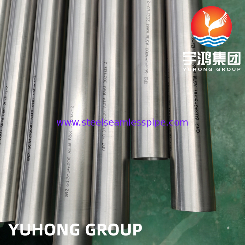 ASTM B861 GR.2 Titanium Alloy Steel Seamless Pipe Heat Exchanger Condenser Electric Appliance