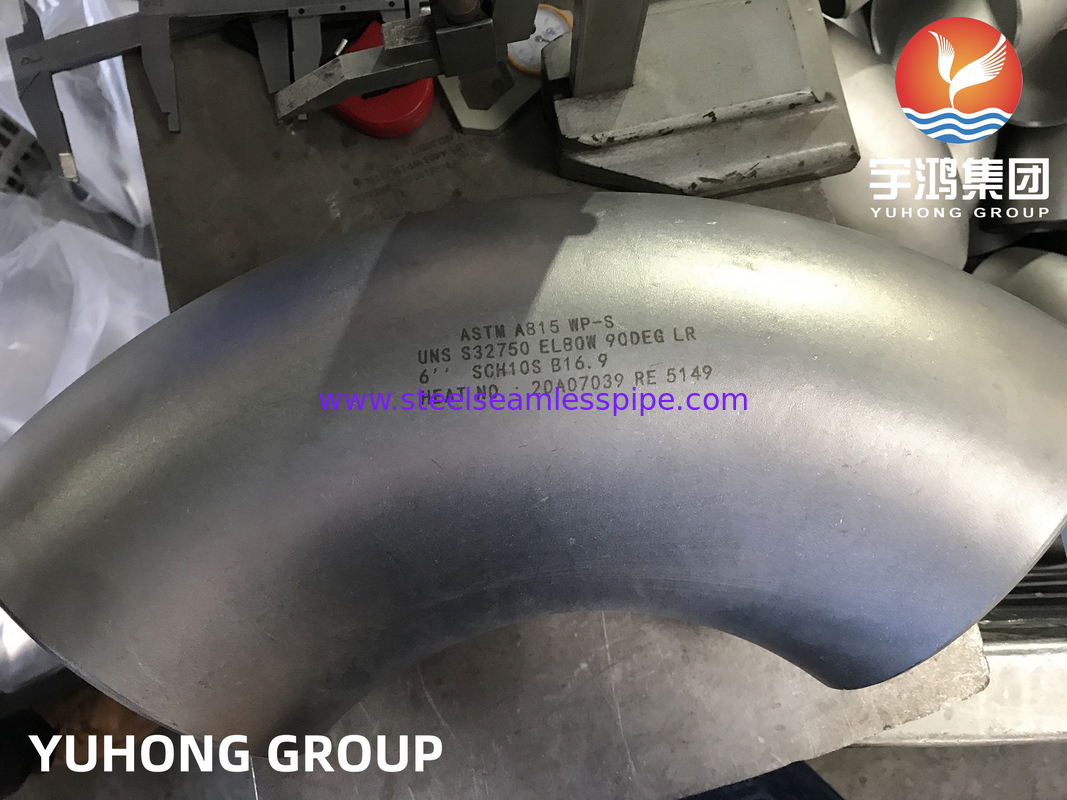 Super Duplex Steel Pipe Fittings Elbow 90 Deg ASTM A815 UNS S31803 Oil gas  Branch