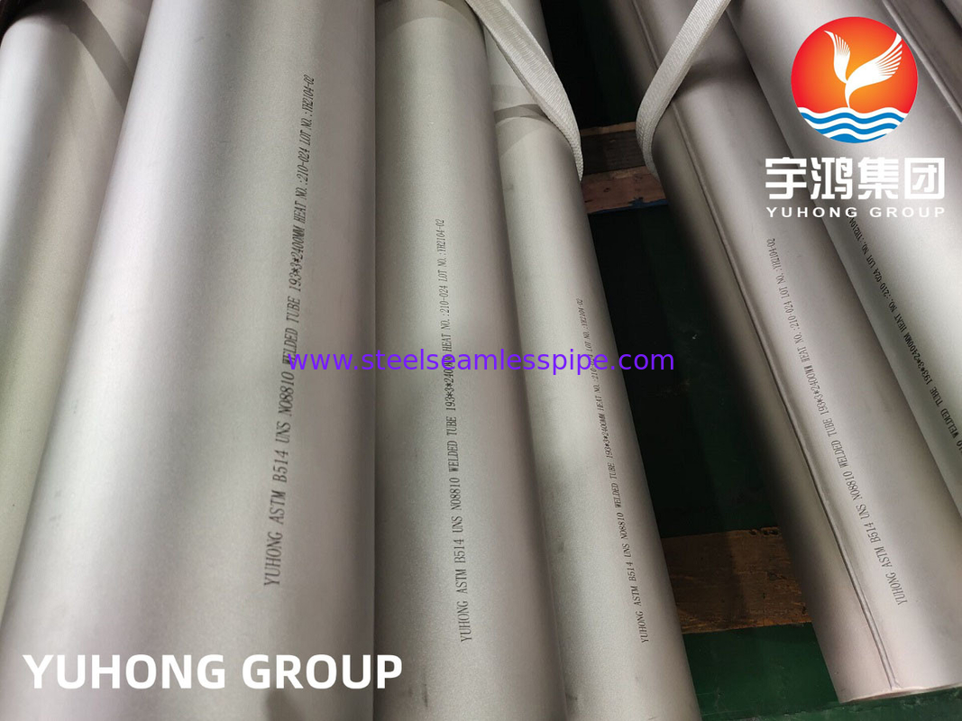 ASTM B514 Inconel 800H UNS N08800 Inconel Nickel Alloy Welded Pipe for Gas Processing