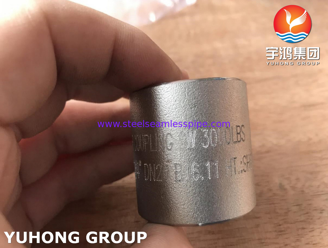 Forged Fittings ASTM A182 F51 UNS S31803 Duplex Stainless Steel Coupling B16.11