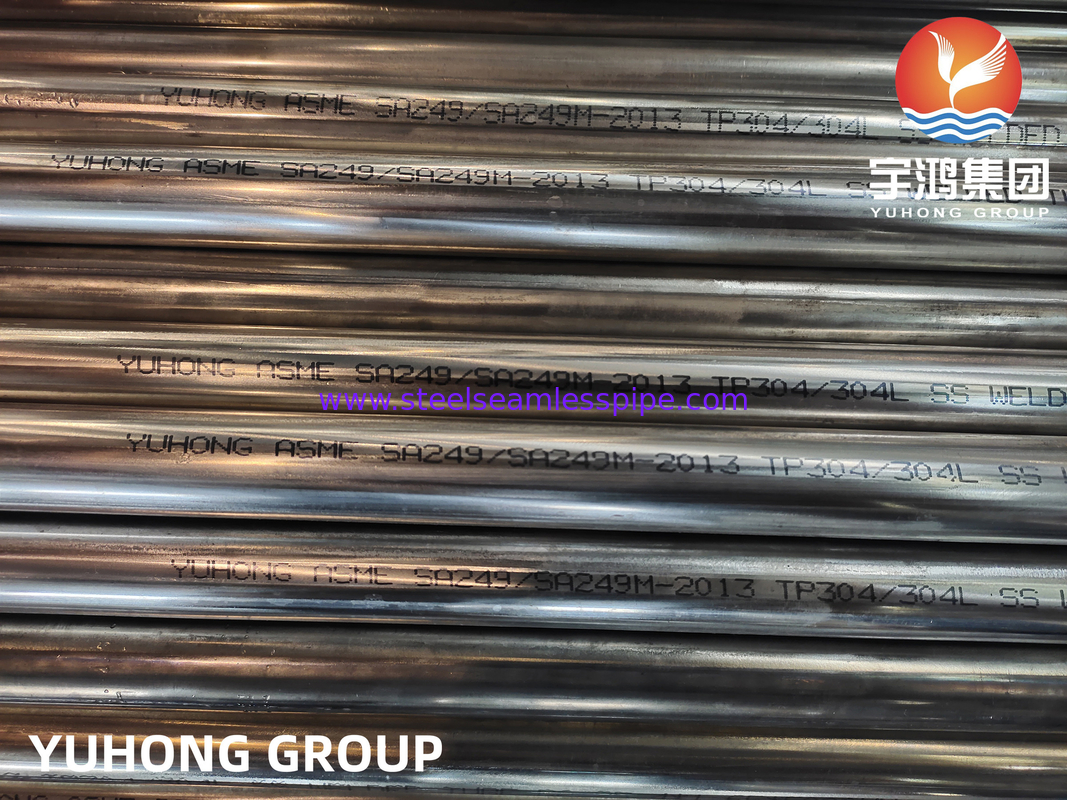 ASTM A249 / ASME SA249 TP304/304L 1.4301/1.4307 STAINLESS STEEL BRIGHT ANNEALED WELDED HEAT EXCHANGER TUBE