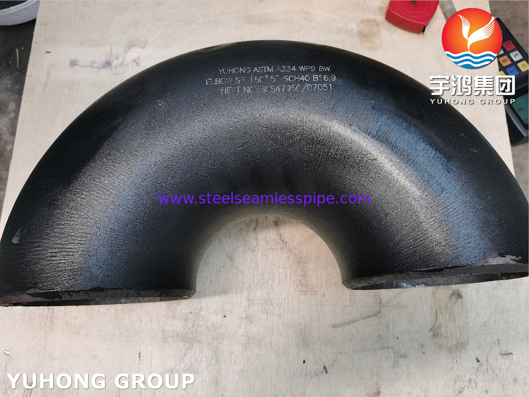 ASTM A234 WP9 CoMo Alloy Steel 180 DGE Return SR B16.9 for Big OD Pipe Return