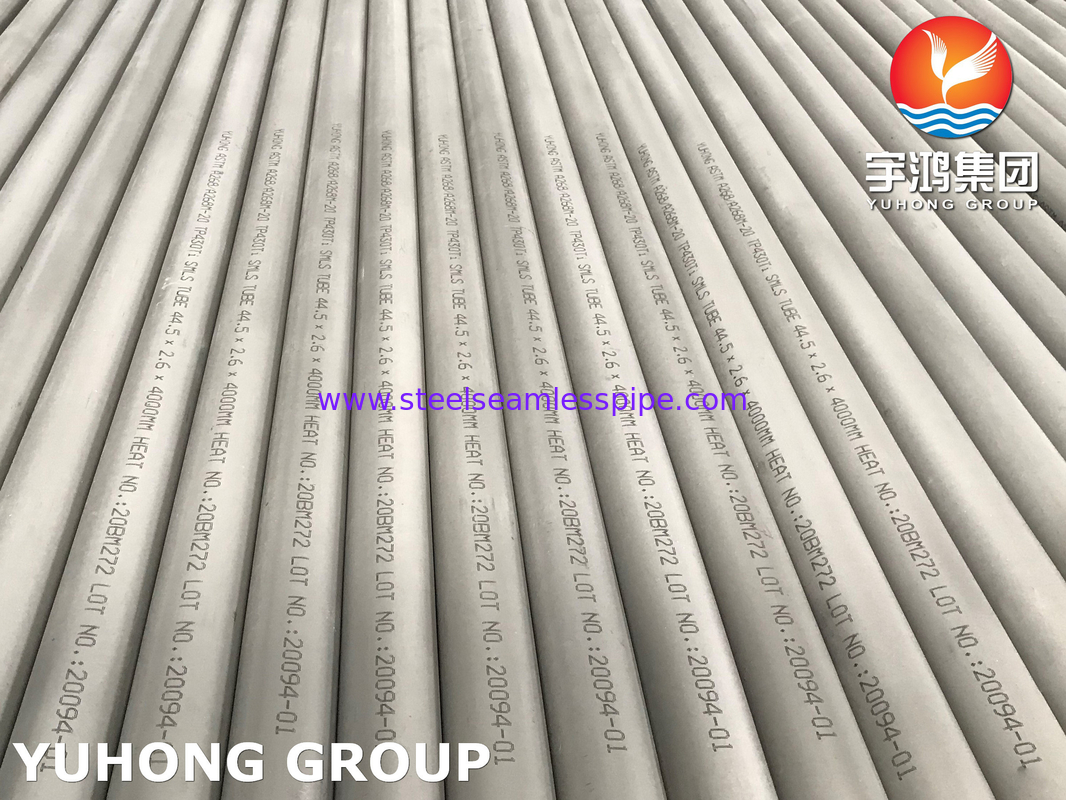 Ferritic Martensitic Stainless Steel Seamless Tube  A268 TP405 TP409 TP410 TP430 TP430Ti Heat Exchanger Application