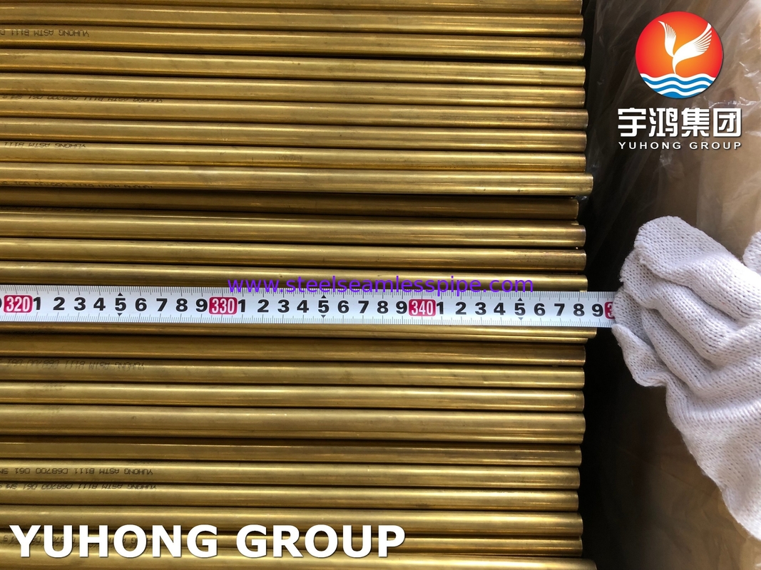 ASME SB111 C44300 Copper Alloy Steel Tube for Food Water Heaters and Heat Exchanger