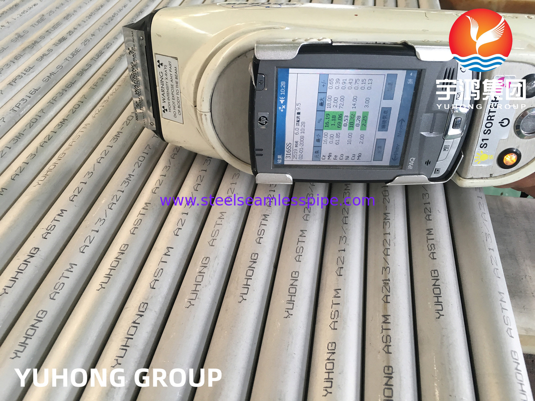 ASTM A213, ASME SA213 TP316L Stainless Steel Seamless Round Tube For Heat Exchanger