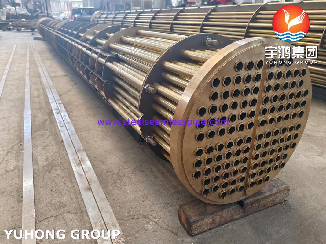 ASTM B111 Copper Alloy Straight Tube Bundle , Tubesheets For Heat Exchanges And Condensers