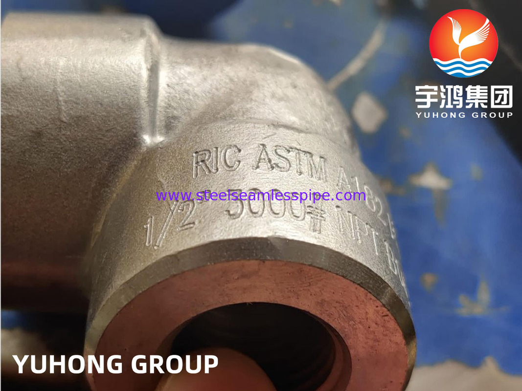 ASTM A182 F53 Forged Elbow 90deg NPT 3000# 1/2'' To 4'' ASME B16.11