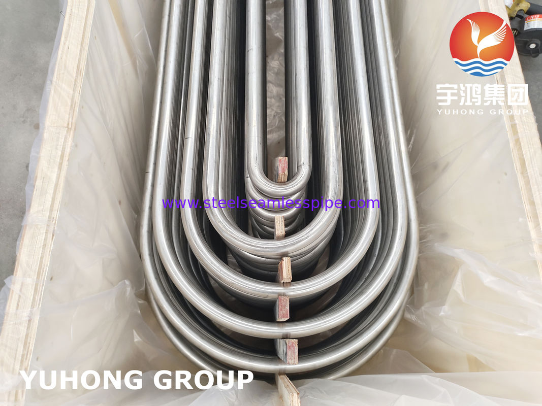 ASTM A213 TP304 Stainless Steel Seamless U Bend Tube with Bright Annealed Finish and Customized Bend Radius