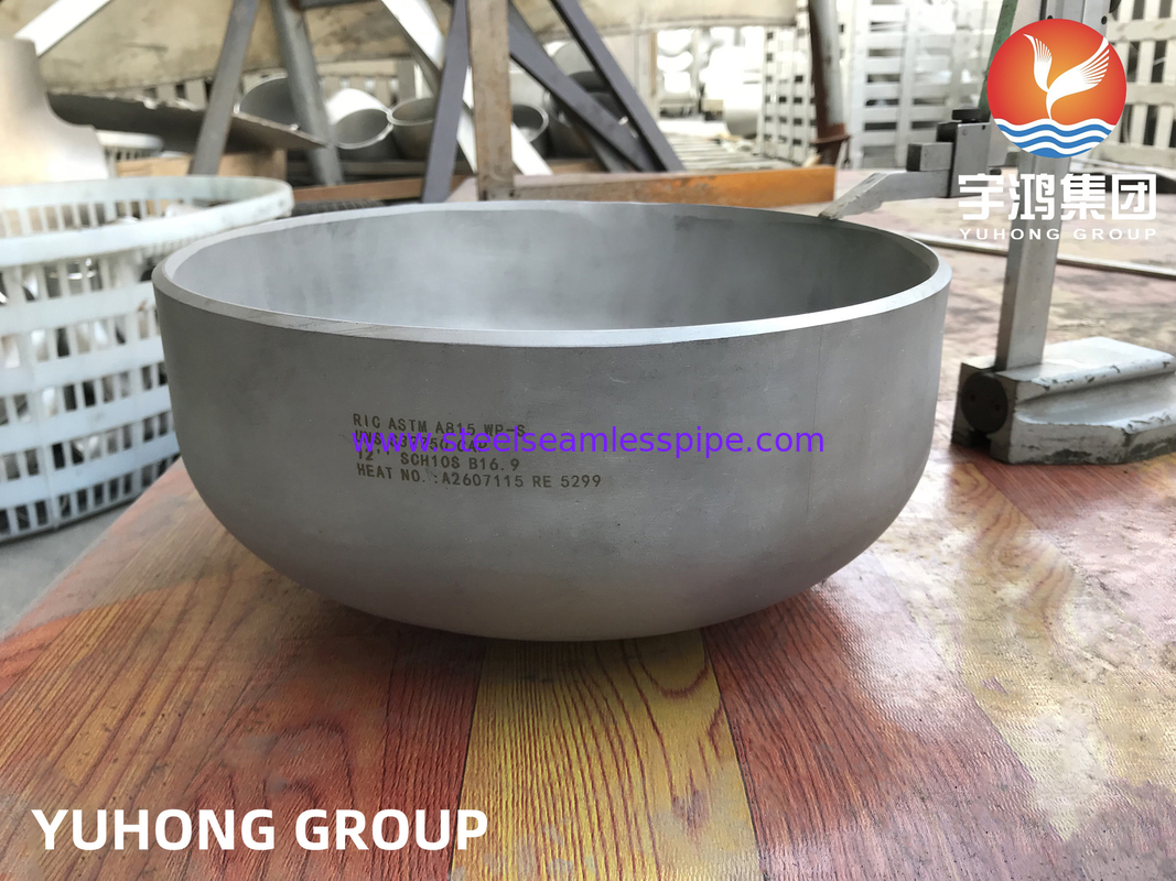Water Treatment ASTM A815 WP-S S32750 Buttweld Super Duplex Steel Fittings, End Caps