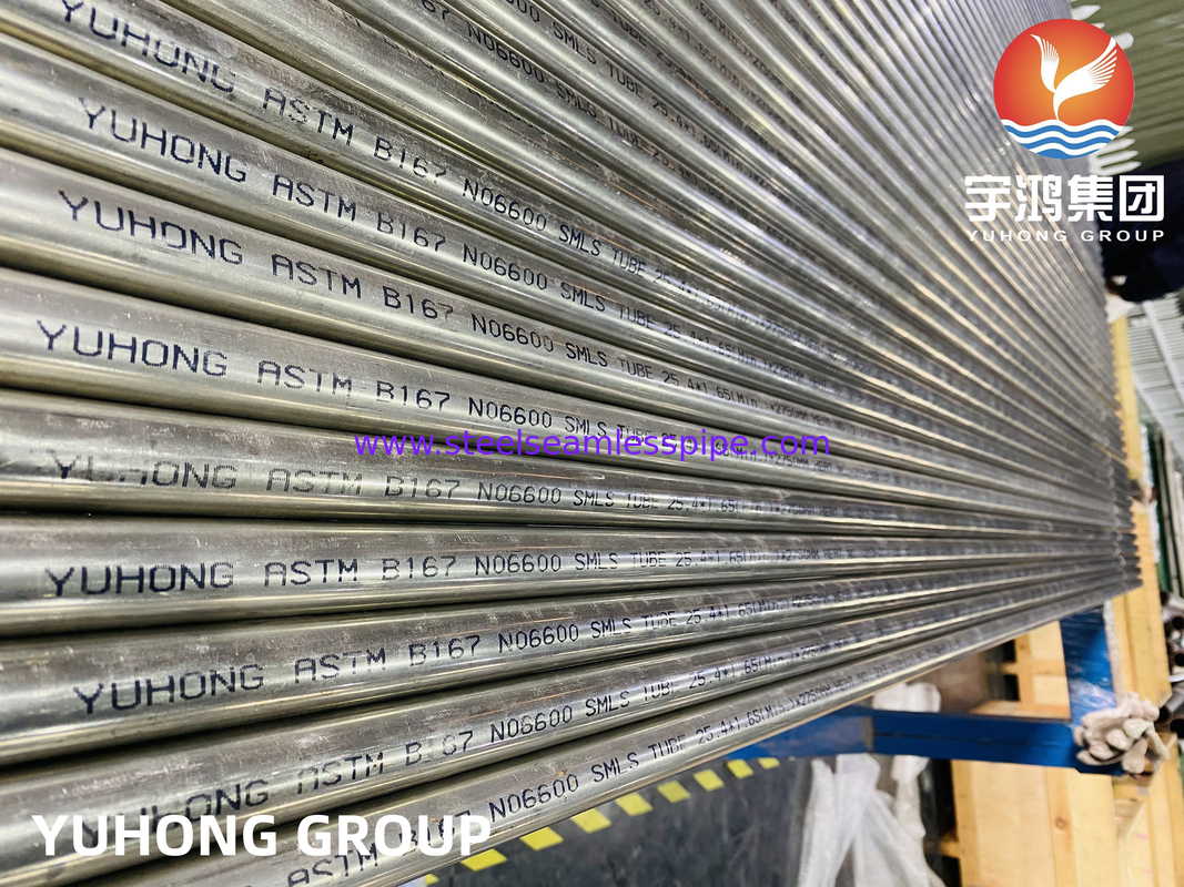 Inconel 600, Nickel Alloy Seamless Tube, ASME SB167 UNS NO6600 (2.4816)  For Heat Exchanger