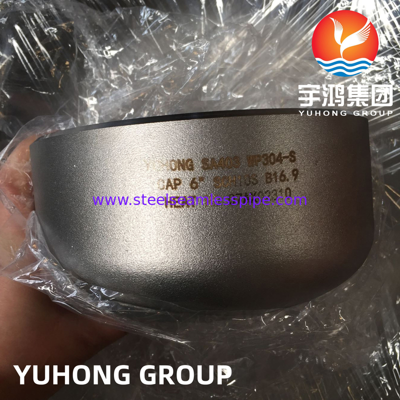 ASTM A403, ASME SA403, EN10253-4 WP304 1.4301 Stainless Steel Butt Weld Cap B16.9