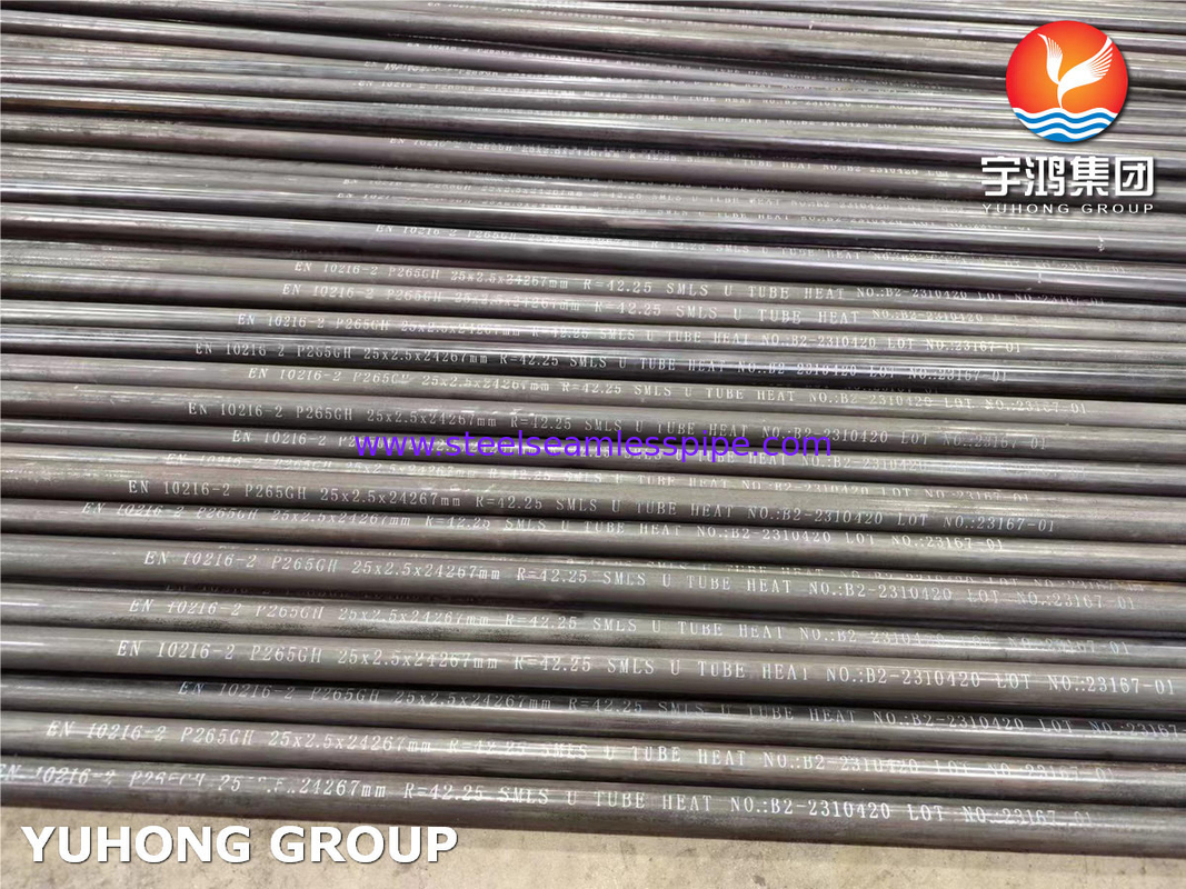 EN10216-2 P265GH 1.0425 SEAMLESS U BEND TUBE FOR HEAT EXCHANGER PT TEST