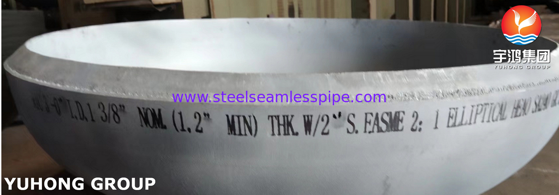 ASTM SA240 321 Stainless Steel Elliptical  Head For Tube And Shell Heat Exchanger