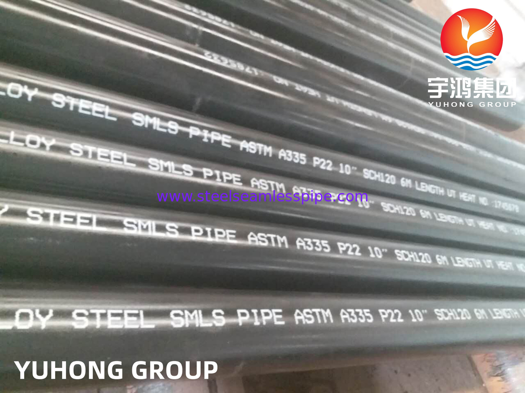 ASTM A335 / ASMES SA335 Alloy Steel Seamless Tubes P9 / P11 / P12 / P22 / P91 Size 1/2&quot; To 24&quot; IN OD &amp; NB