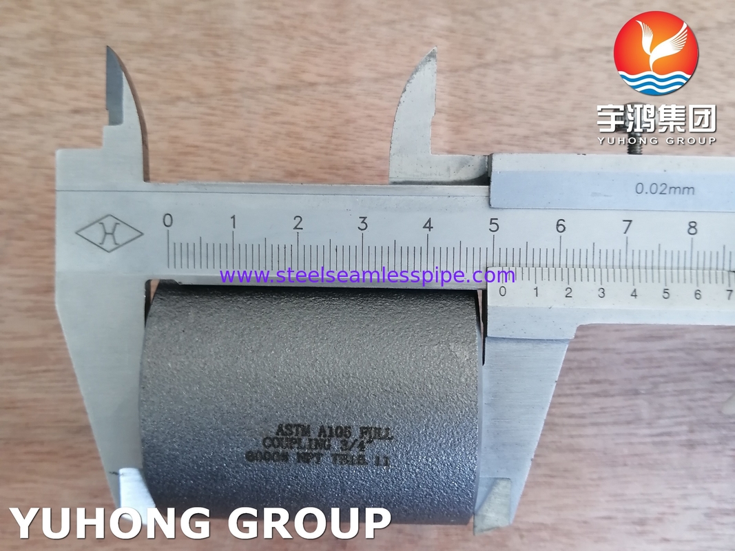 ASTM A105 Carbon Steel Forged Full Coupling NPT 6000LBS B16.11 For Chemical Industry