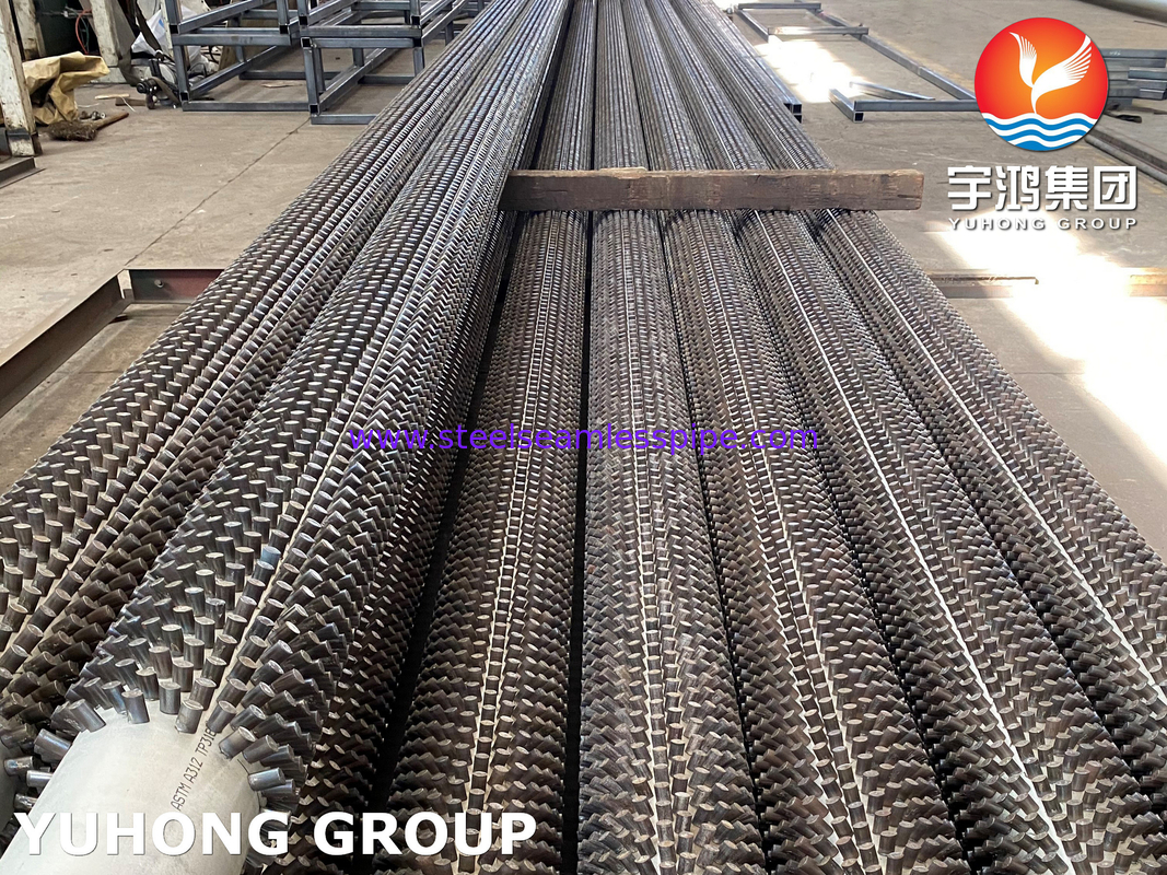 P5 Alloy Steel Studded Fin Tube 13Cr (SS 410) Pin Tube Welding Type for Steam Reforming Furnace