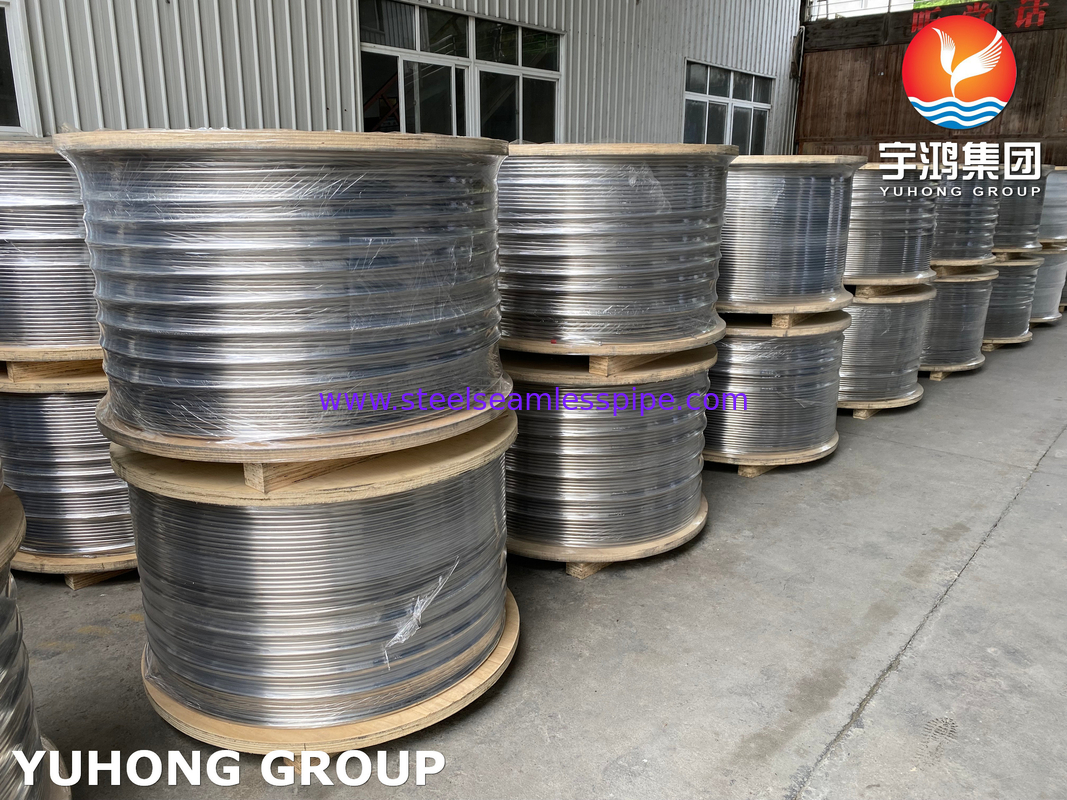 ASTM A269 TP316 TP316L Welded Coiled Austenitic Stainless Steel Tube for Cable Industry