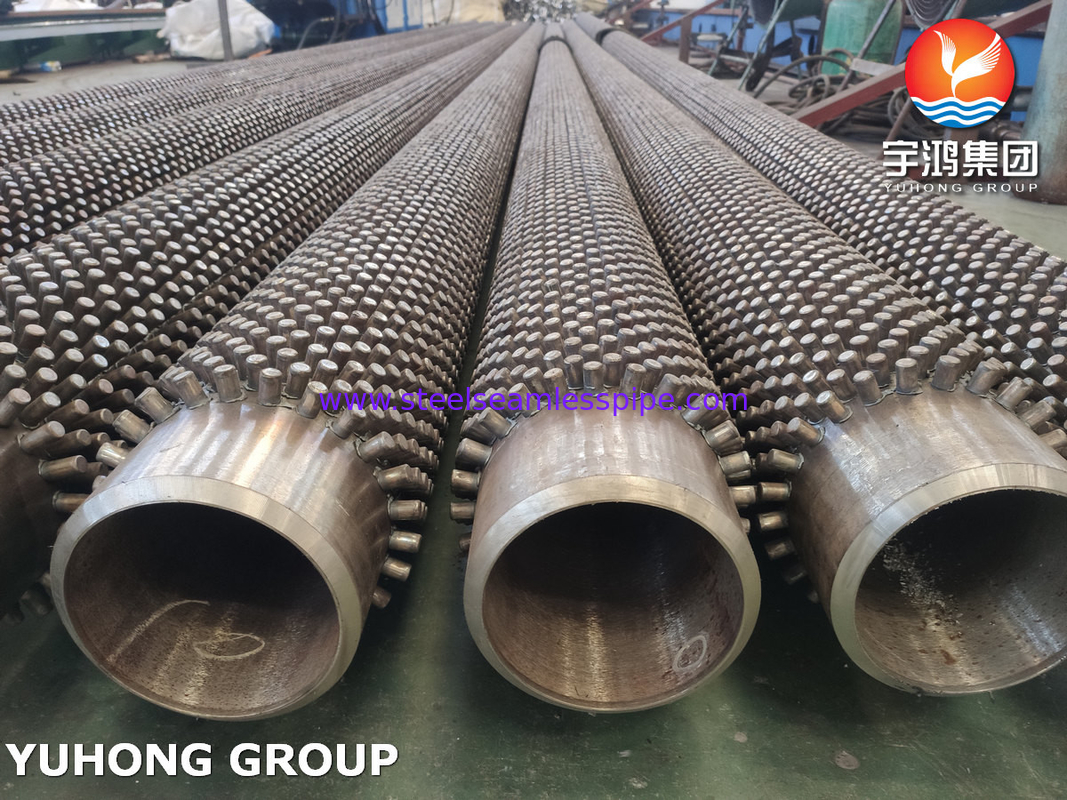 ASTM A213 Base Tube T9 11Cr Studded Fin Studded Finned Tube For Steam Reforming Furnace