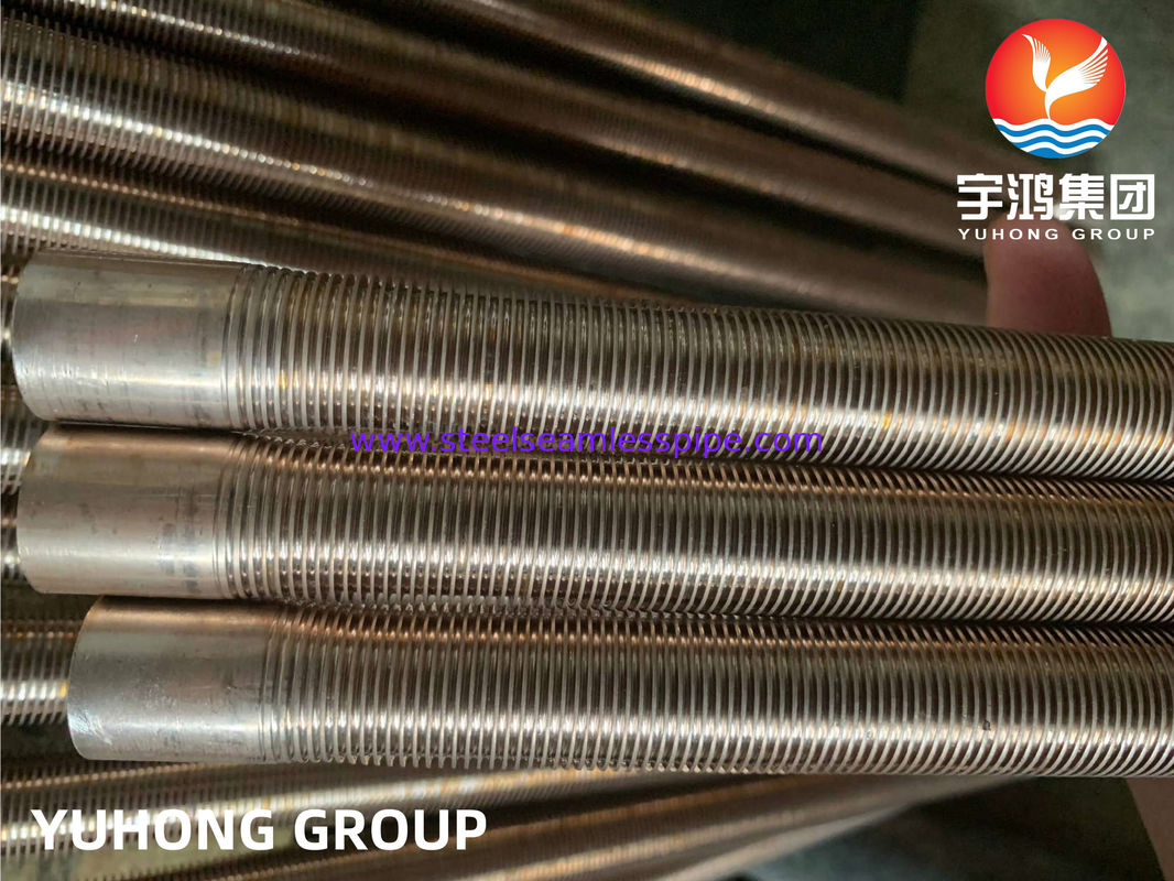 ASTM B111 C70600 O61 Copper Nickel Alloy Low Finned Tube for Heat Transfer with Corrosion Resistance and Seamless Welding Line