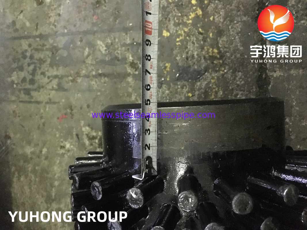 ASME SA335 P9  Alloy Steel Pipe  With 13 Cr SS410 Steam Reforming Furnace Studded Tube