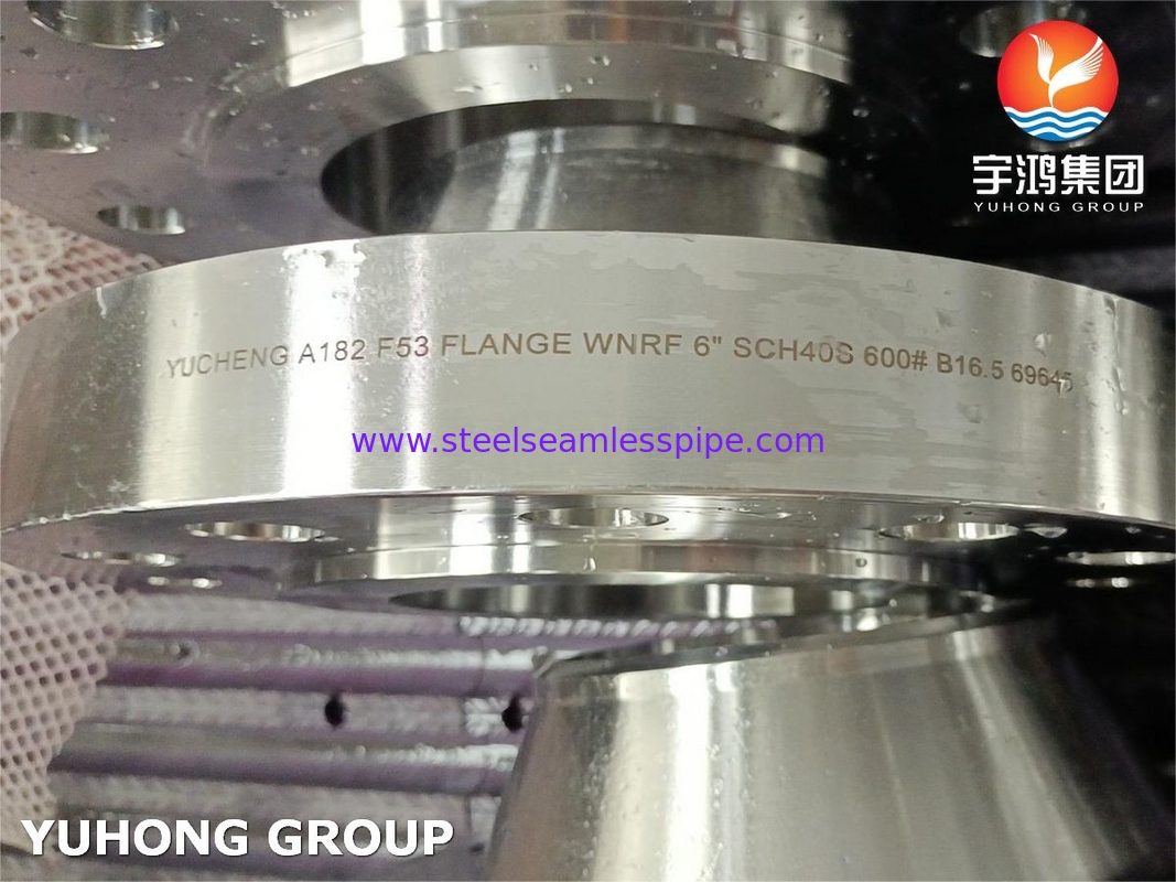 ASTM A182 F53, UNS S32750, 1.4410 Super Duplex Stainless Steel Weld Neck Flange RF B16.5