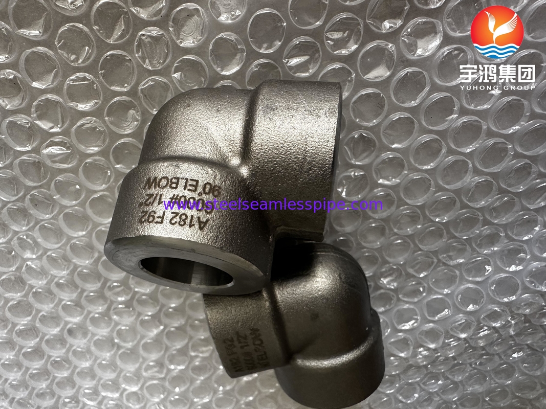 ASTM A182 F92 1/2 Inch 90° Elbow #6000 ASME B16.11 SW for Power Plants