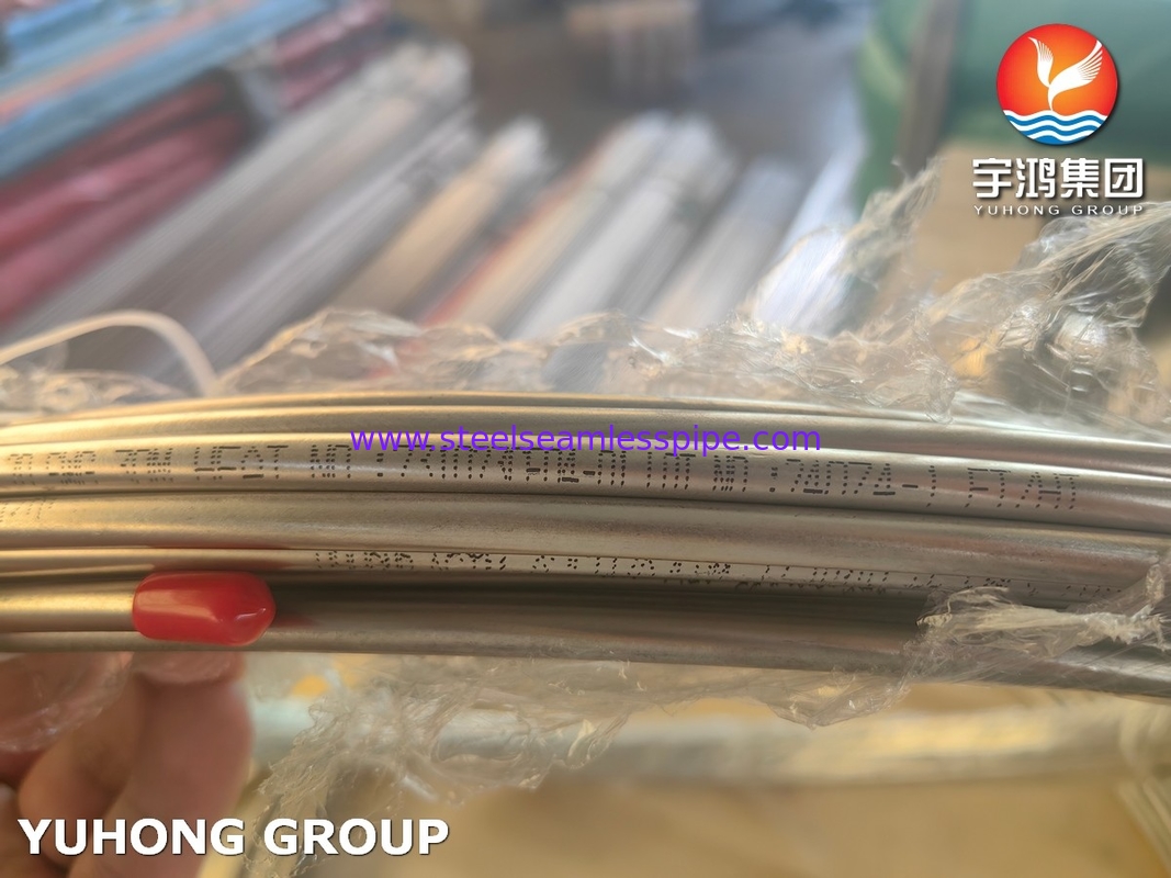 Grade TP304/304L and TP316/316L Stainless Steel Seamless Coil Tube Pickled / Bright Annealed Surface ASME SA213