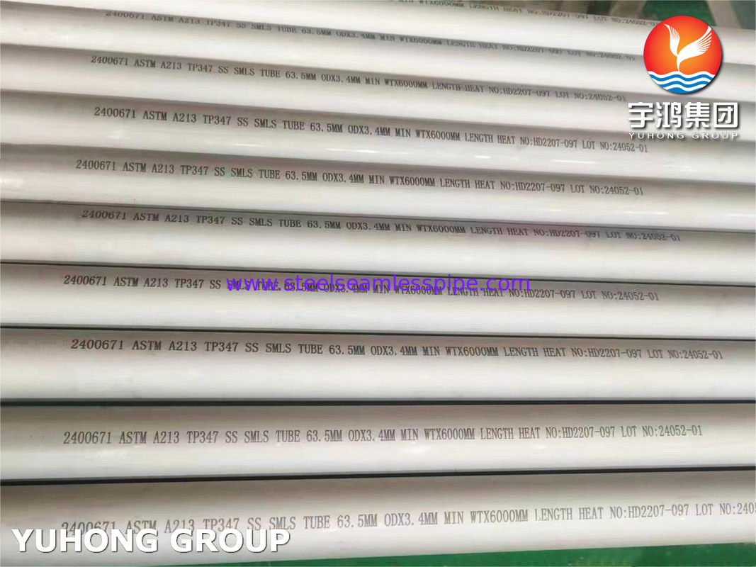 ASTM A213/ASME SA 213 TP347/TP347H Stainless Steel Seamless Tube In Heat Exchanger Boiler