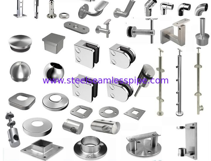 SS handrail / Staircase fittings TP304( pipe carrier , bracket , base