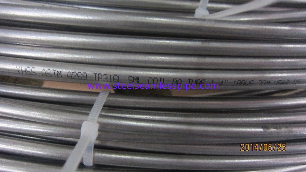 ASTM A269 TP316L Stainless Coil Tubing For Fluid Industry